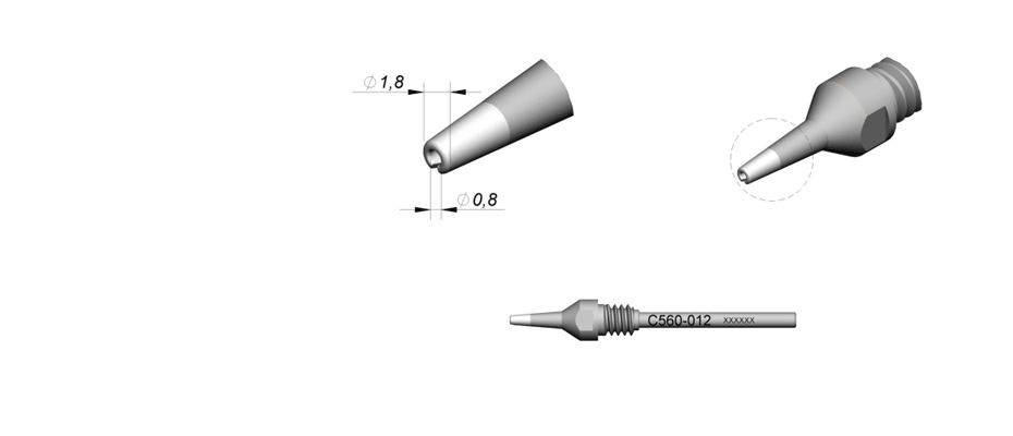 C560012 - Tip for DR560 desoldering iron